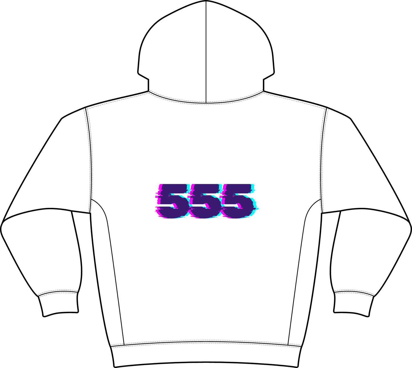 “Magnet for Miracles Bitch” Hoodie — Retro Glitch Graphic Pullover