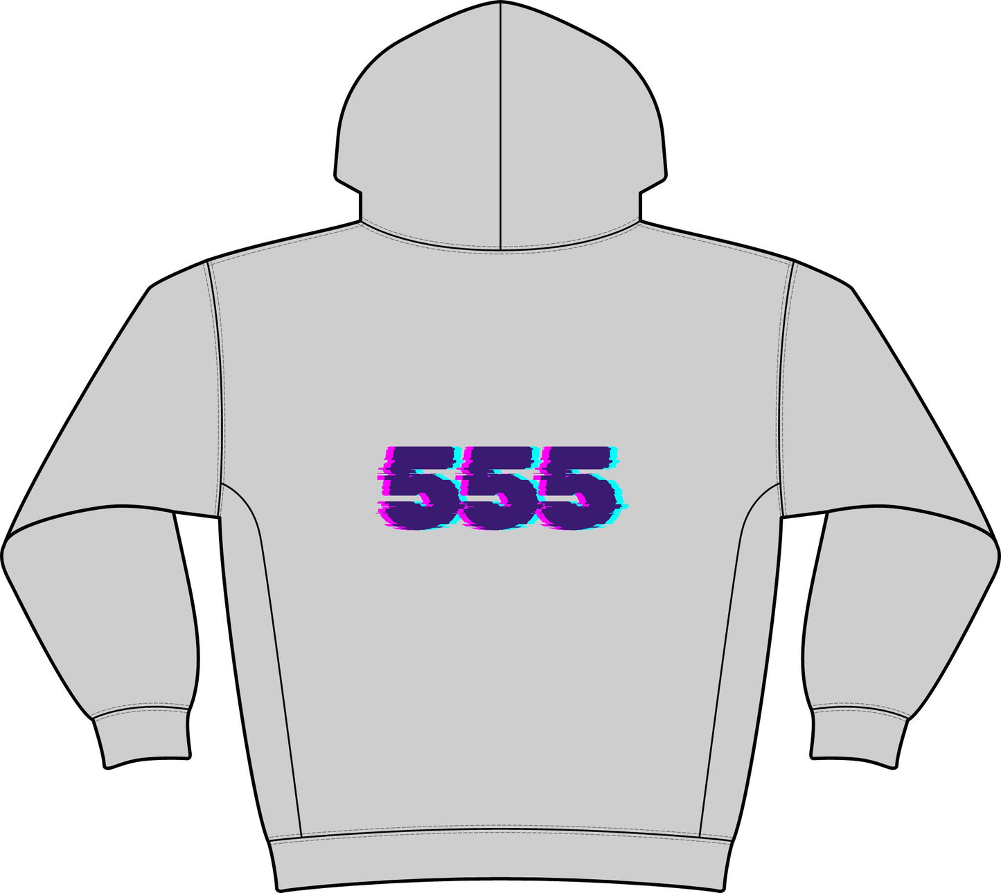 “Magnet for Miracles Bitch” Hoodie — Retro Glitch Graphic Pullover
