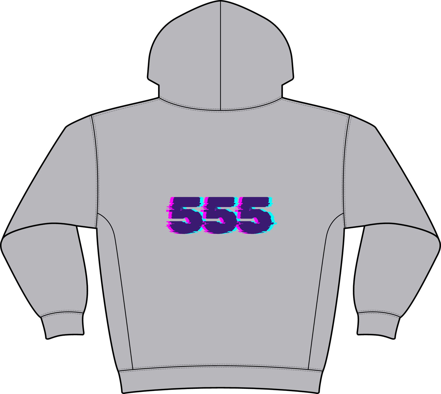 “Magnet for Miracles Bitch” Hoodie — Retro Glitch Graphic Pullover