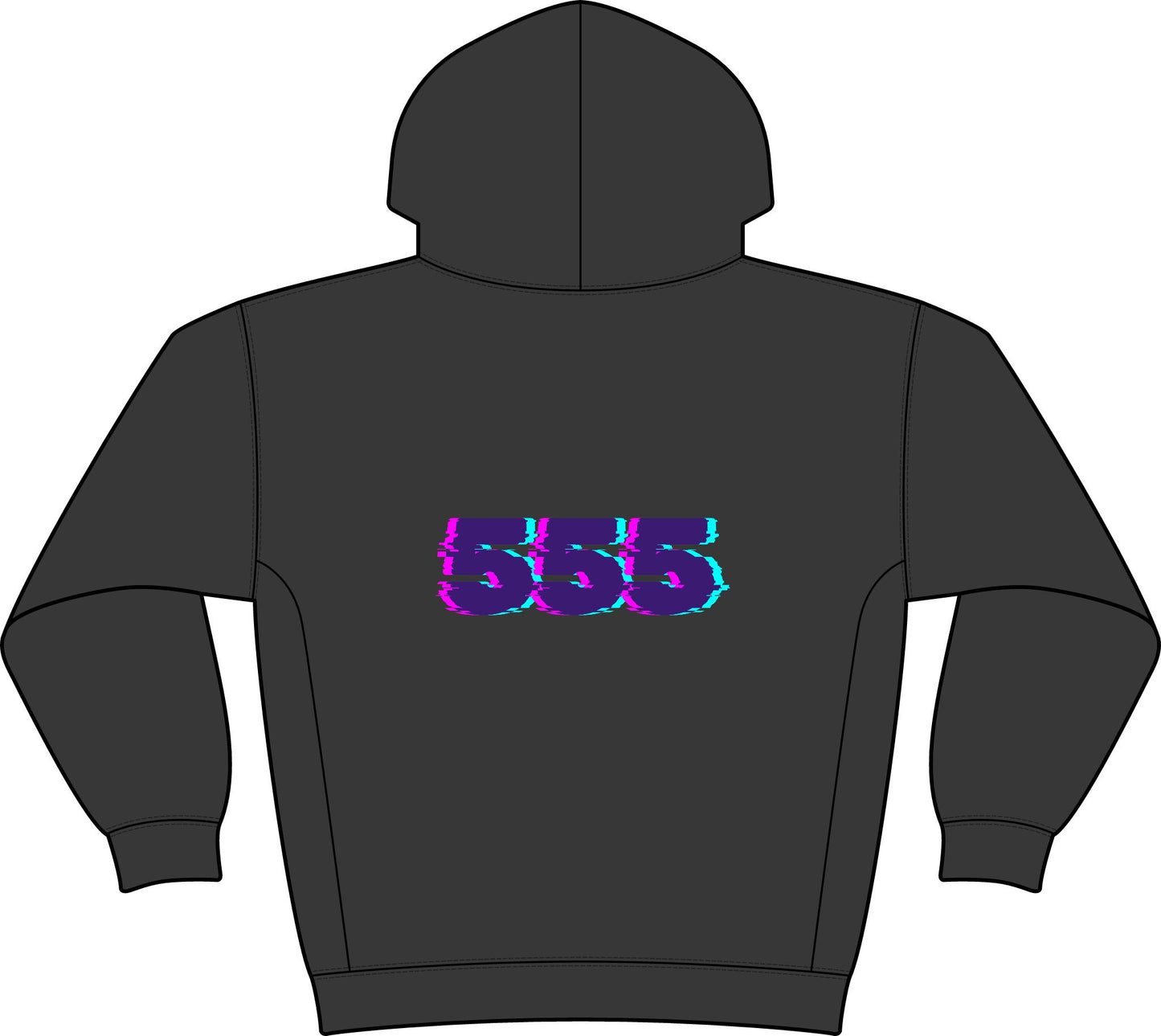 “Magnet for Miracles Bitch” Hoodie — Retro Glitch Graphic Pullover