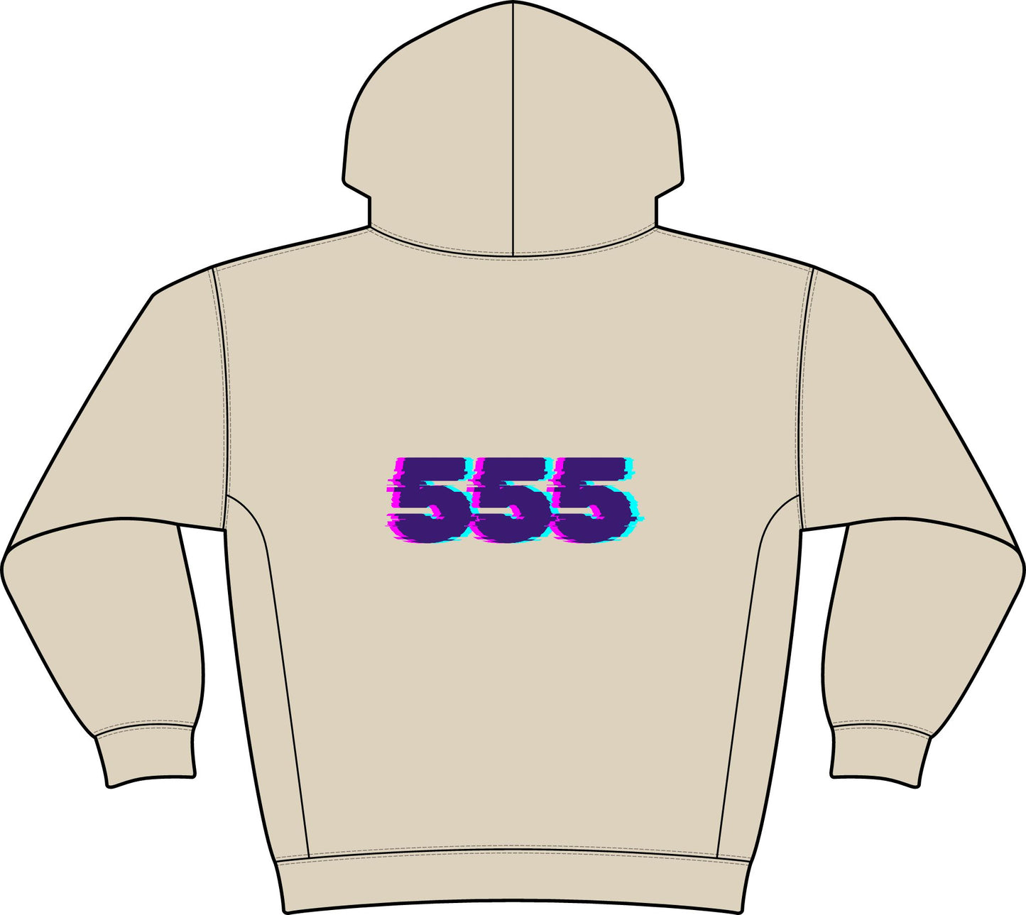 “Magnet for Miracles Bitch” Hoodie — Retro Glitch Graphic Pullover