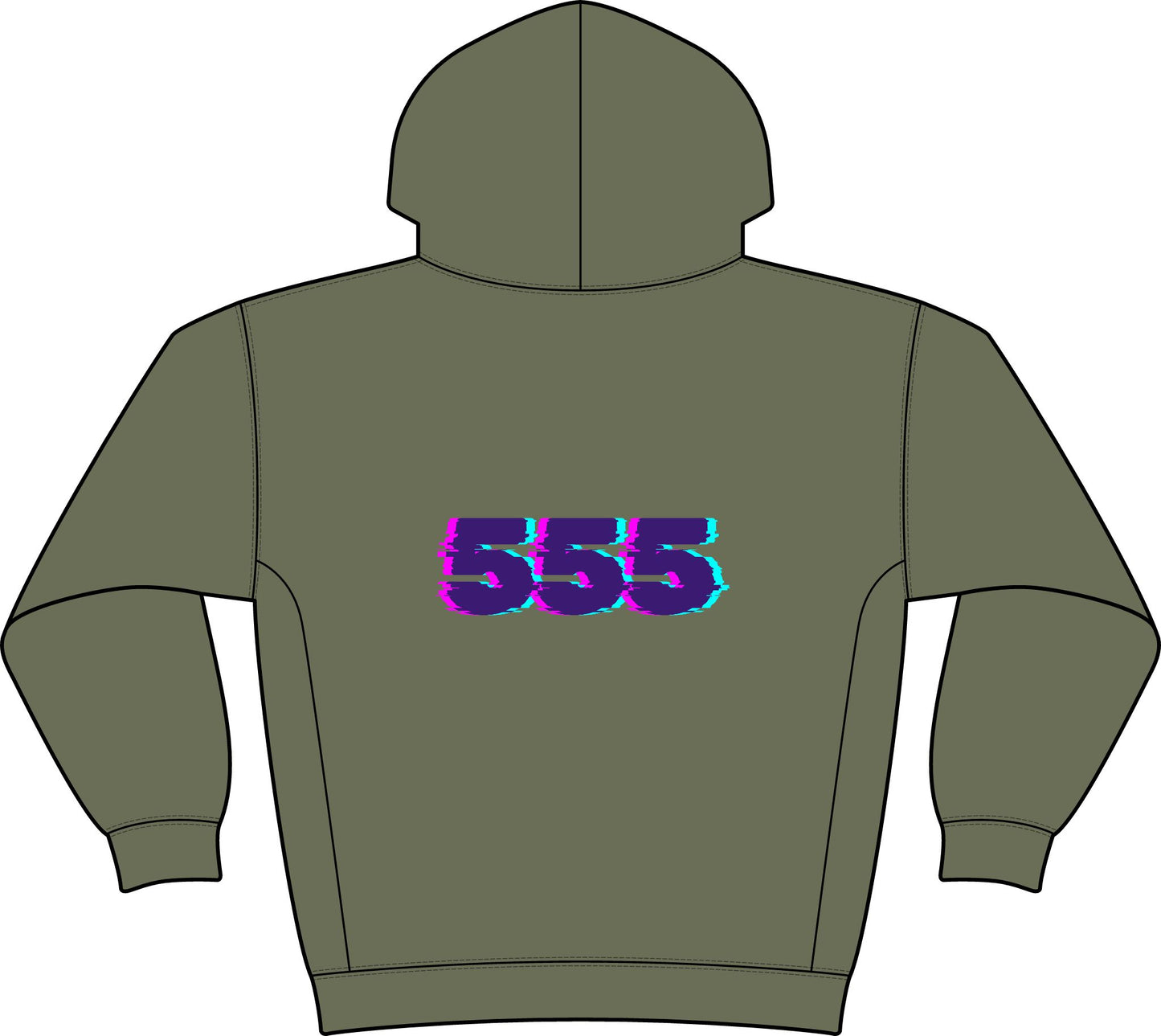 “Magnet for Miracles Bitch” Hoodie — Retro Glitch Graphic Pullover