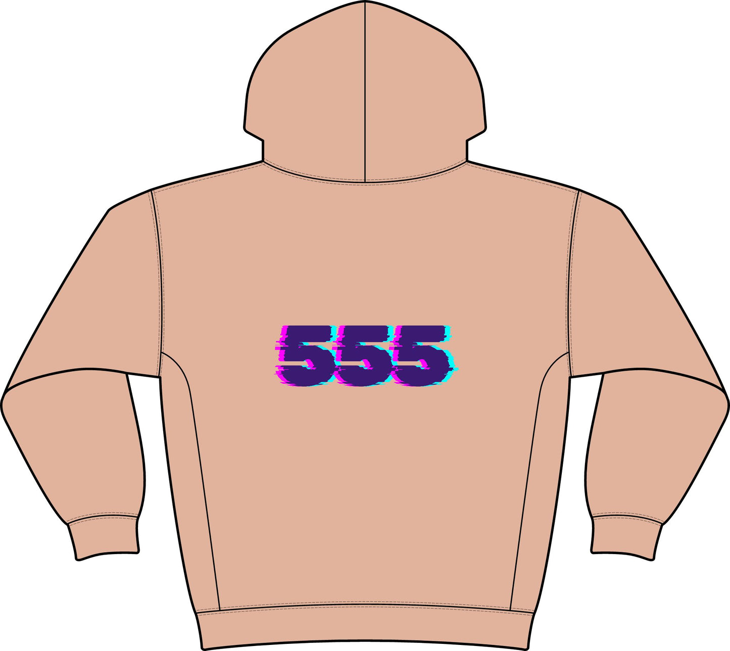 “Magnet for Miracles Bitch” Hoodie — Retro Glitch Graphic Pullover
