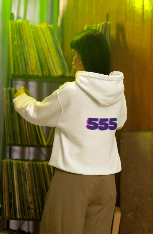 “Magnet for Miracles Bitch” Hoodie — Retro Glitch Graphic Pullover
