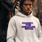 “Magnet for Miracles Bitch” Hoodie — Retro Glitch Graphic Pullover
